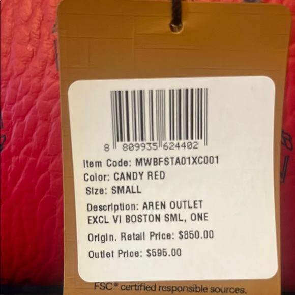 MCM Red Leather Women's Bag - Picture 2 of 4